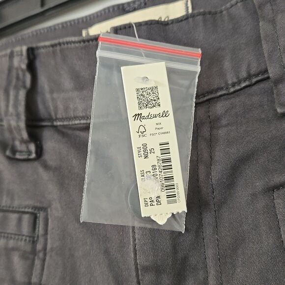 NWT Madewell Kick Out Crop Pants in Garment-Dyed Sateen - Picture 7 of 12